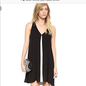 Alice + Olivia Dress With Back Leather ZIP Detail